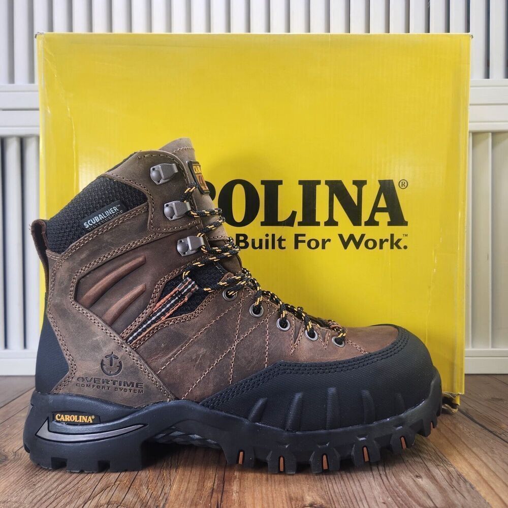 Carolina CA4558 7" Gravel PC2 Waterproof Comp Toe 4x4 Hiker Work Boots Mens 8 EE